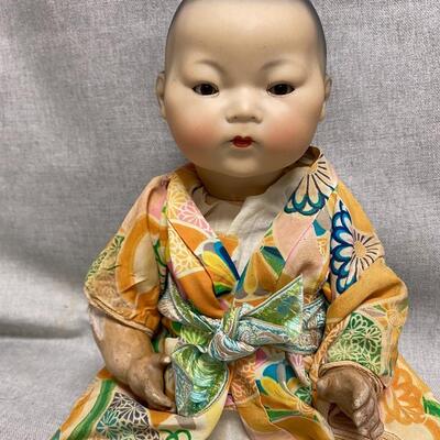 Vintage Asian Ethnic Bisque & Composite AM Germany 353/3