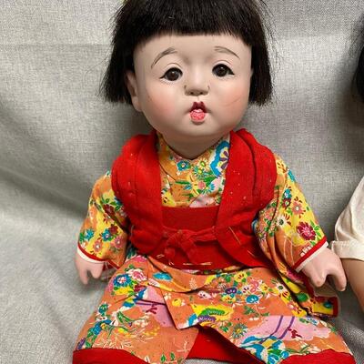 Variety Lot of 3 Ethnic Asian Dolls