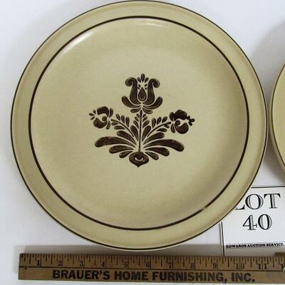 Pfaltzgraff Village Large Round Tray and Dinner Plate