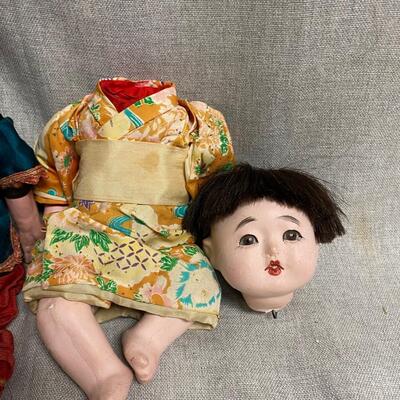 Vintage Asian Ethnic Doll Lot