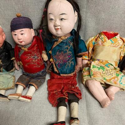 Vintage Asian Ethnic Doll Lot