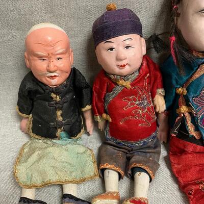Vintage Asian Ethnic Doll Lot