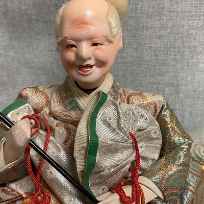 Vintage Composite Old Man Doll Figurine Made in Japan