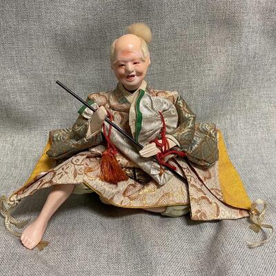 Vintage Composite Old Man Doll Figurine Made in Japan
