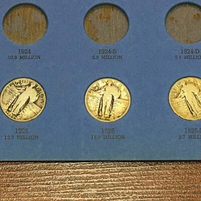 Standing liberty book 1916 to 1930 .Not complete