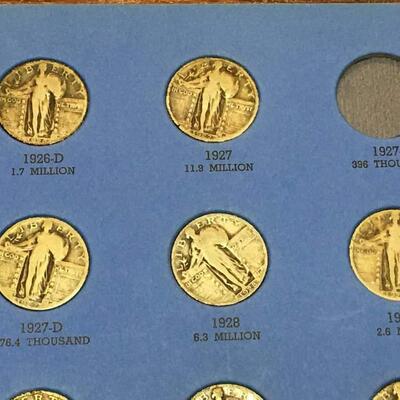 Standing liberty book 1916 to 1930 .Not complete