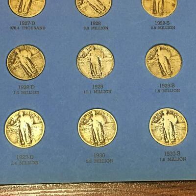 Standing liberty book 1916 to 1930 .Not complete