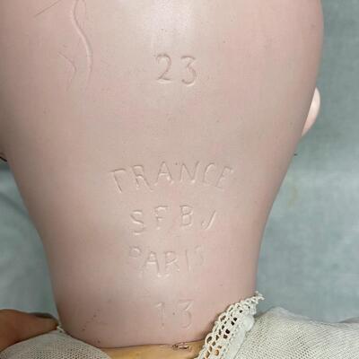 Antique Vintage SFBJ Paris France Sleepy Eye Bisque & Composite Doll