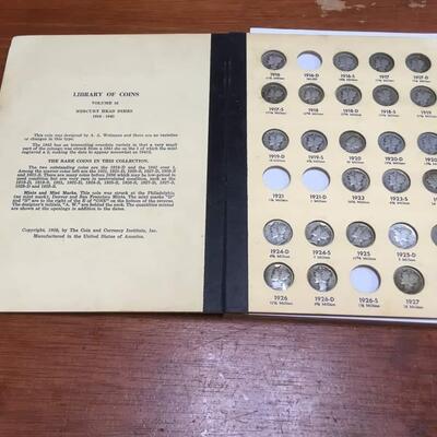 Mercury dime book 1916 to 1945  Not complete. Reserve set