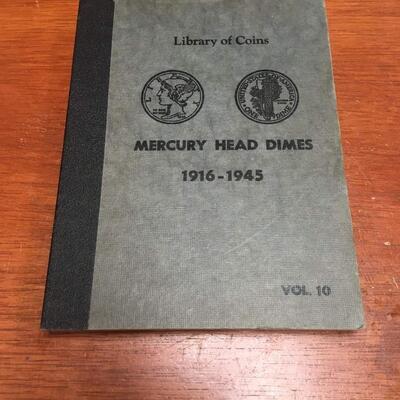 Mercury dime book 1916 to 1945  Not complete. Reserve set