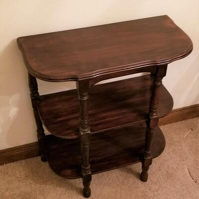 Lot #96  Depression Era Side Table - 3 shelves