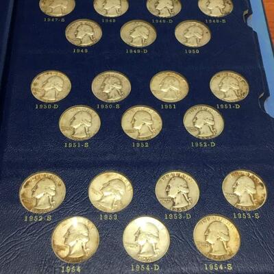 Washington  quarter book 1932  to 1964  missing 3 .Reserve set
