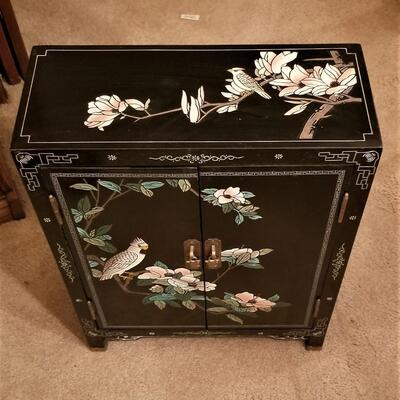 Lot #97  Contemporary, Decorative Cabinet with Asian Styling
