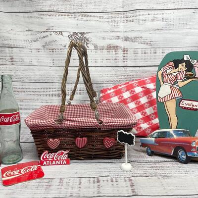 Picnic Essentials Lot of Items Coca Cola Theme