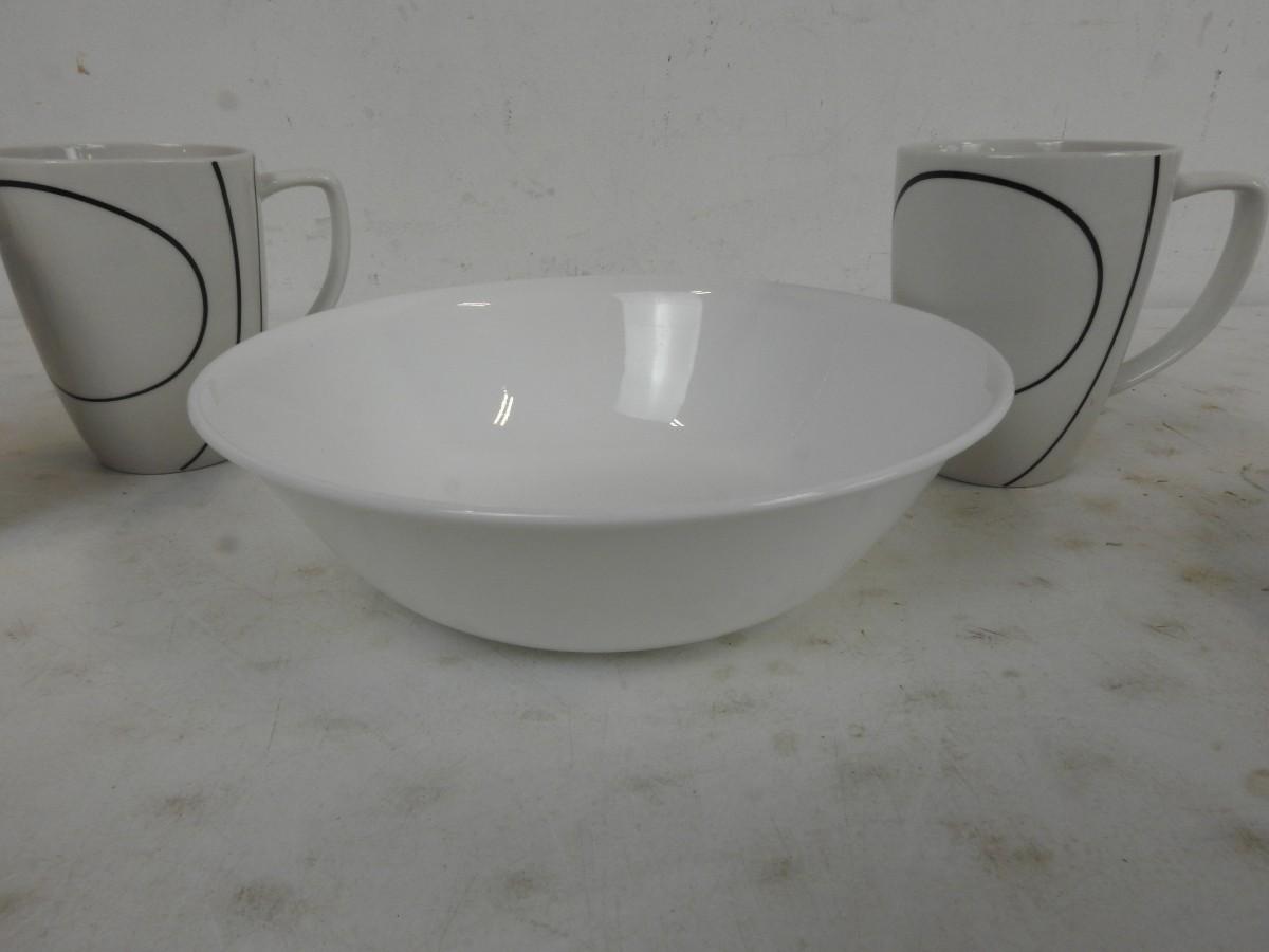Corelle Coordinates Porcelain Cups and Bowls