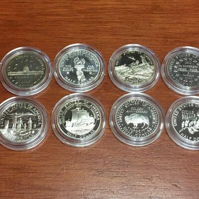 8 different liberty half dollar coins
