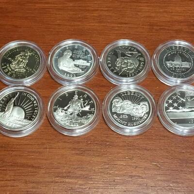 8 different liberty half dollar coins
