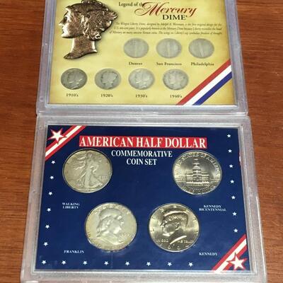 Legend of the mercury dime and american half dollar coin sets