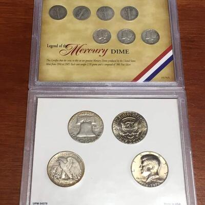 Legend of the mercury dime and american half dollar coin sets