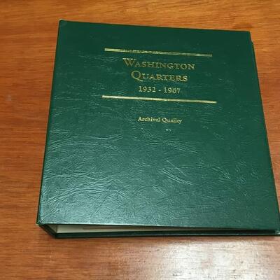 Brilliant uncirculated  Quarter book 1932 to 1967 incomplete. RESERVE