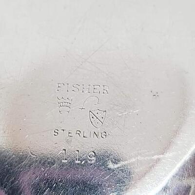 Sterling silver  Fisher heart tray 41.6 g