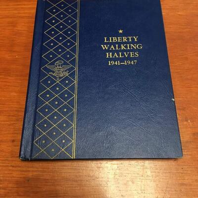 Walking liberty full book 1941    through 1947. Reserve set