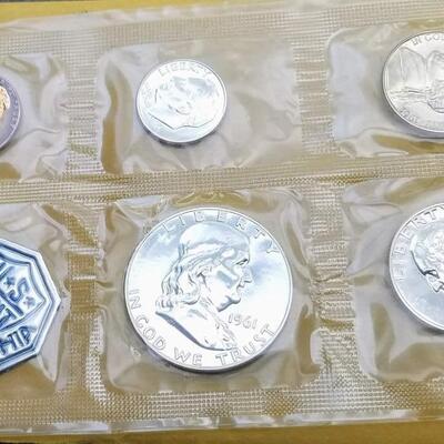 1961  proof set silver