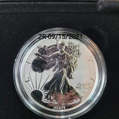 2021 reverse proof 2 coin american silver eagle set .Reserve set