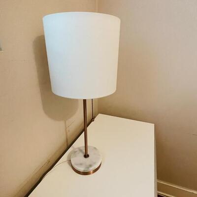 Lot 77 Modern Design Brass & Marble Table Lamp 21