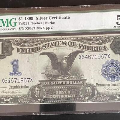 1899 Silver certificate.Reserve set