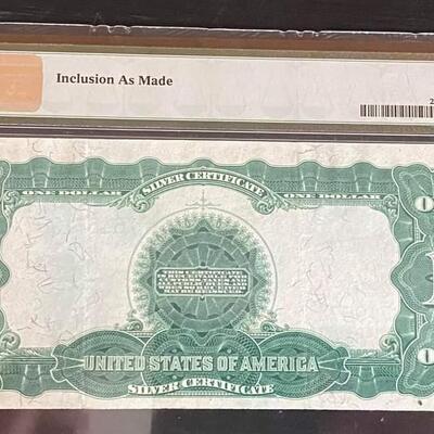 1899 Silver certificate.Reserve set