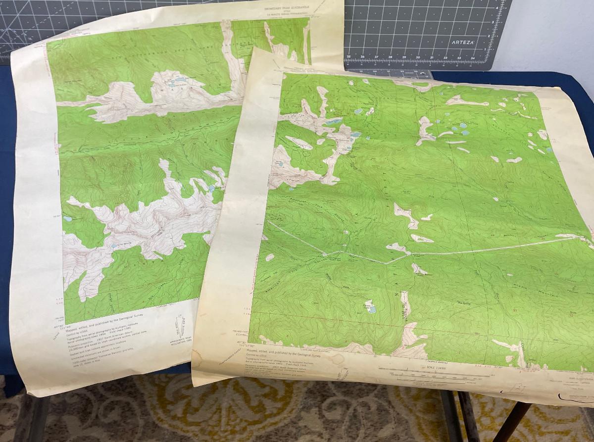 Vintage Quad Maps of Little and Big Cottonwood