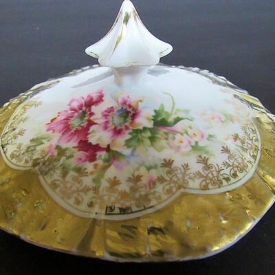 Fine China Covered Serving Dish, Unmarked, Maker Unknown