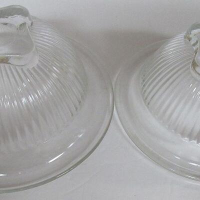 Set of 4 Clear Federal Glass Mixing Bowls