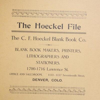 Filled Vintage Book File Organizer