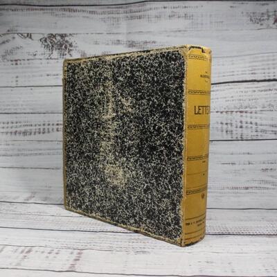 Filled Vintage Book File Organizer