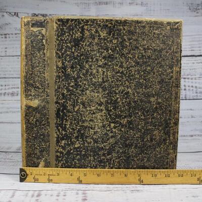 Filled Vintage Book File Organizer