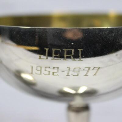 Vintage Silver Plated Champagne Toasting Glasses