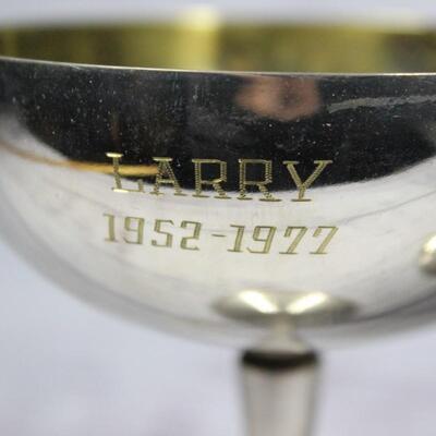 Vintage Silver Plated Champagne Toasting Glasses