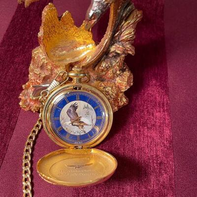 Lot 176  Gold Eagle Pocket Watch by 