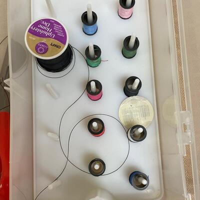 Plastic Divided Sewing Kit Tray Container