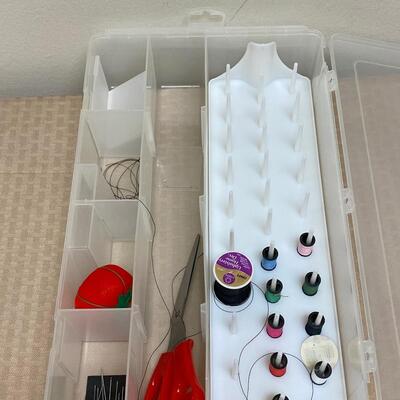 Plastic Divided Sewing Kit Tray Container