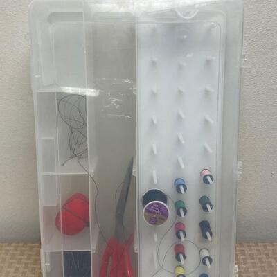 Plastic Divided Sewing Kit Tray Container