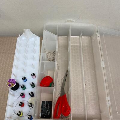 Plastic Divided Sewing Kit Tray Container
