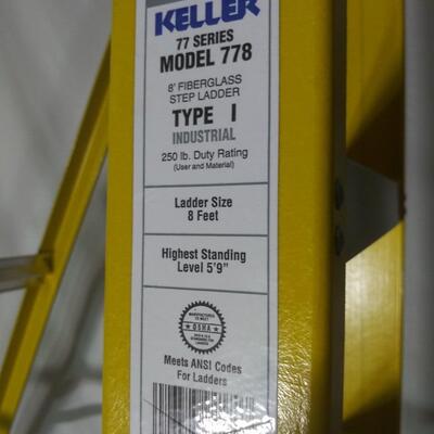 #12 8' Keller Model 778 Industrial Ladder