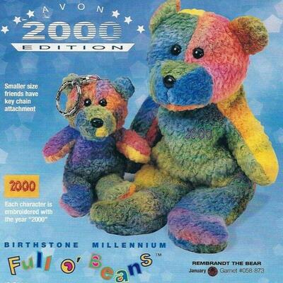 #46 Avon 2000 Edition Birthstone Millennium Full o' Beans