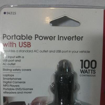 #63  100 Watts Portable Power Inverter with USB