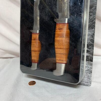 #64  Leather Handle Knives
