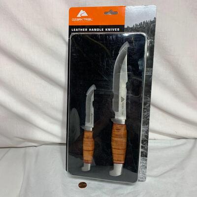 #64  Leather Handle Knives
