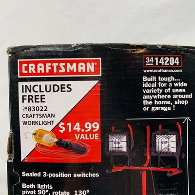 #75 Craftsman Halogen Worklight with Tripod